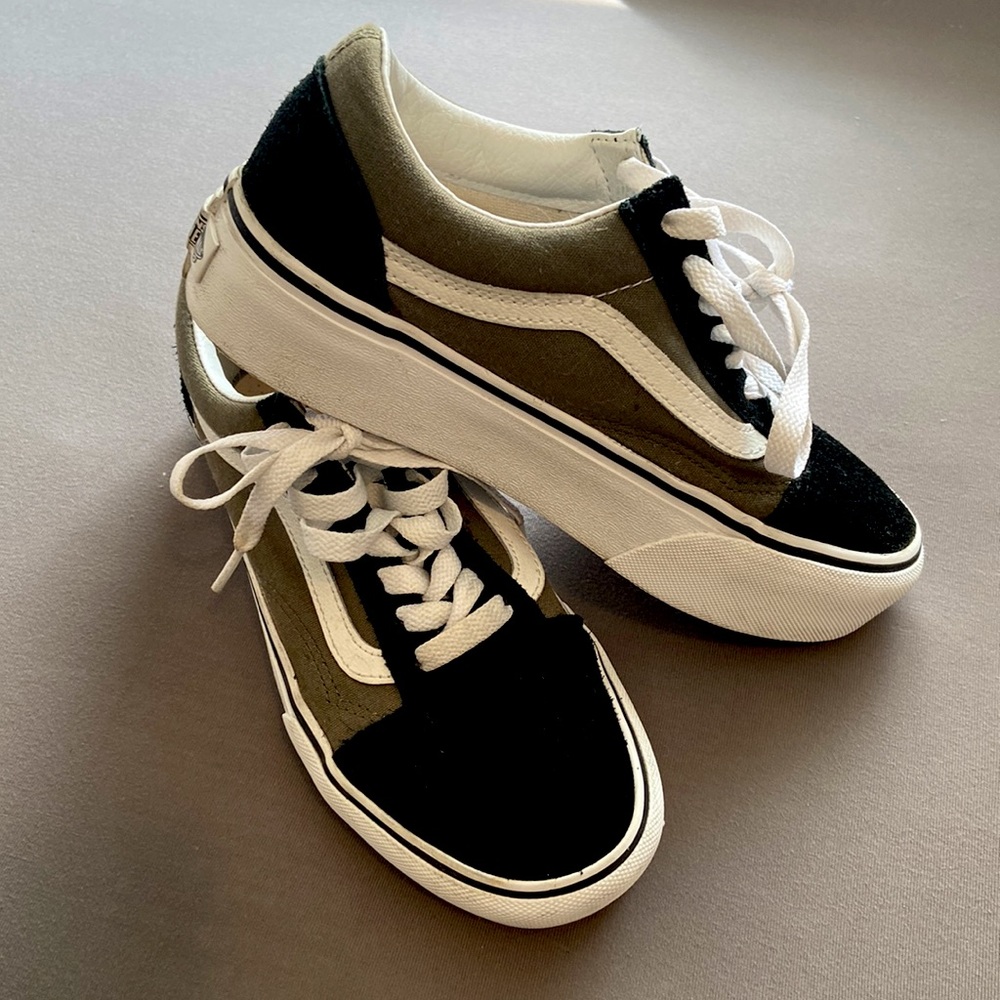 VANS platform Sz. 6 black-green